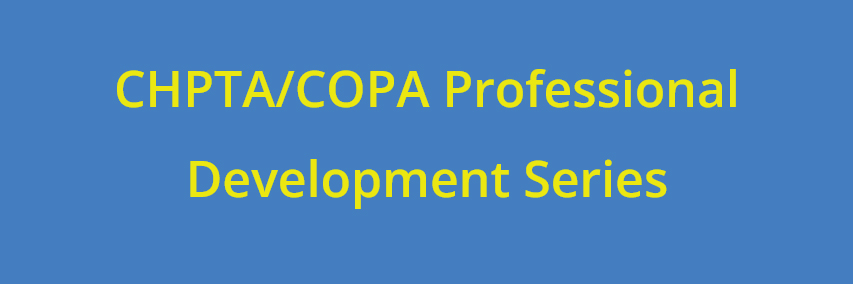 CHPTA/COPA Professional Development Series